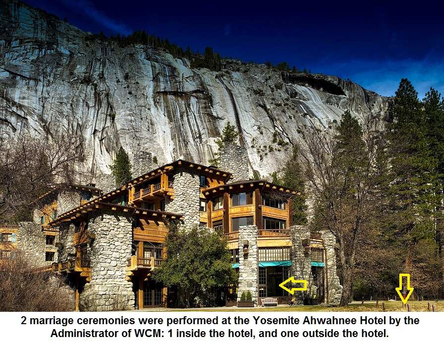 Yosemite weddings location Ahwannhe Hotel