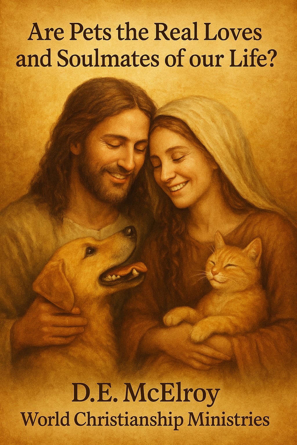Jesus and Mary with pets