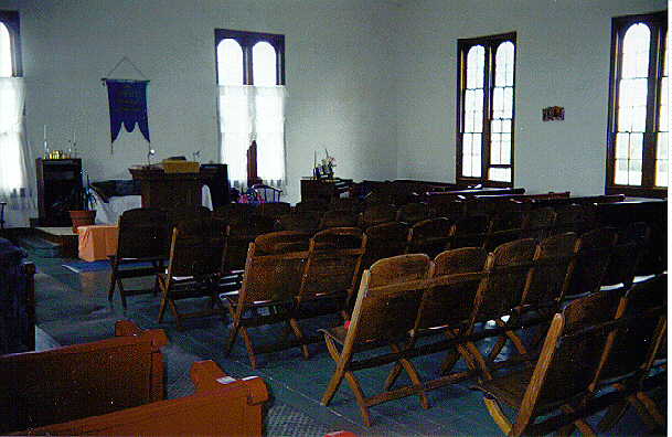 inside church looking towards pulpit