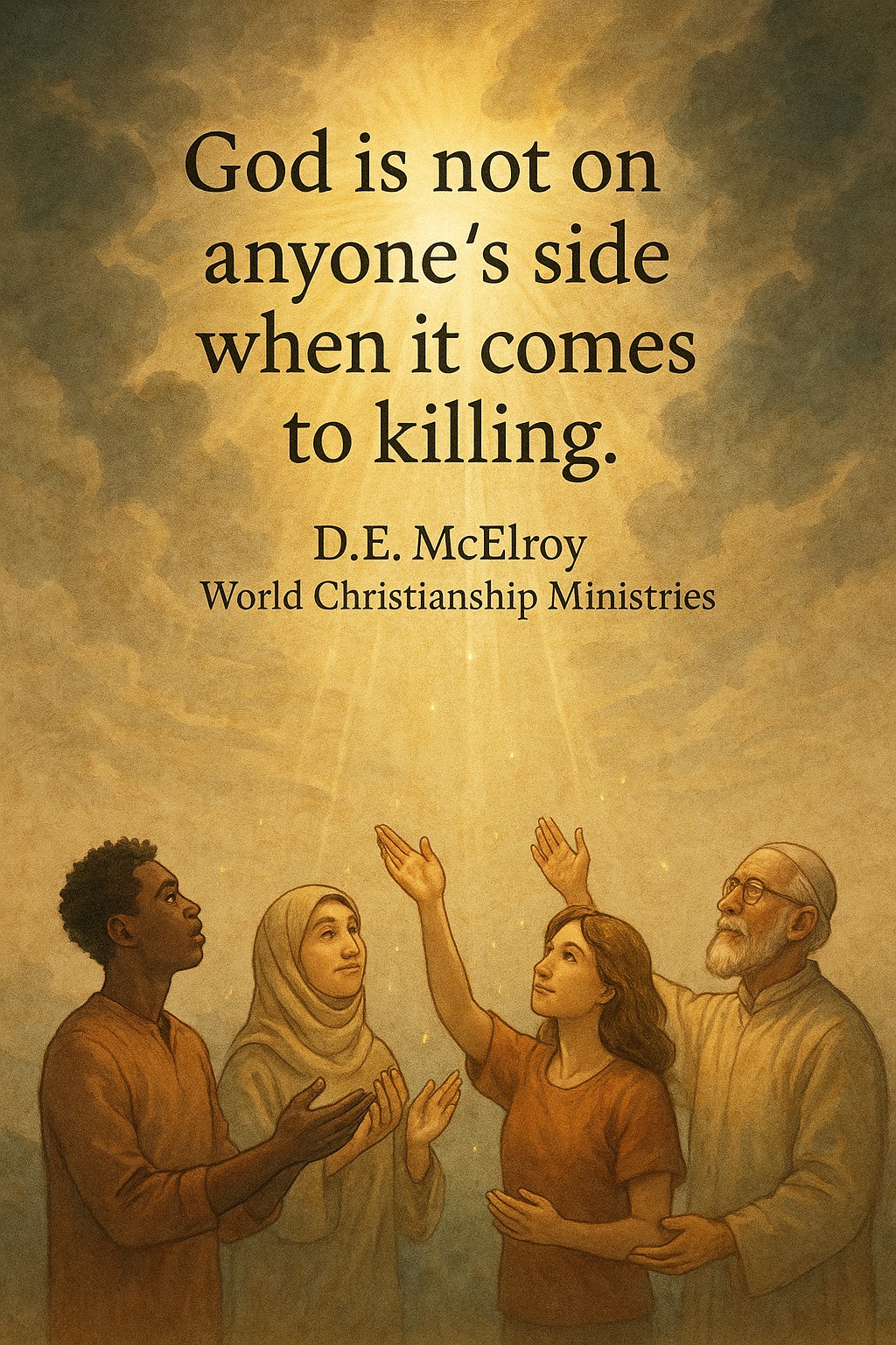 we do not fight in the name of god