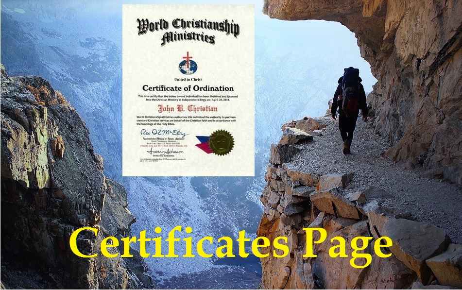 certificates page