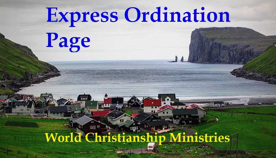 express ordination page