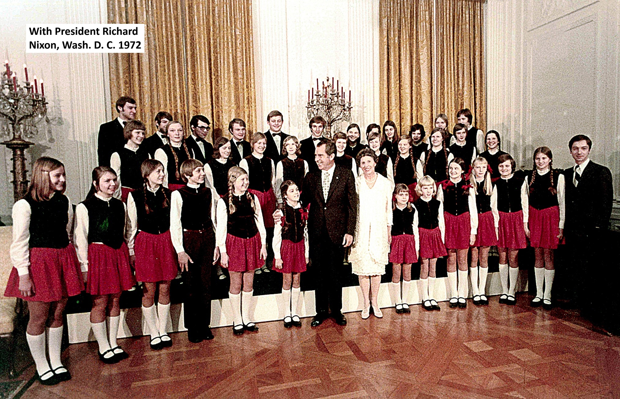 choir meets president richard nixon