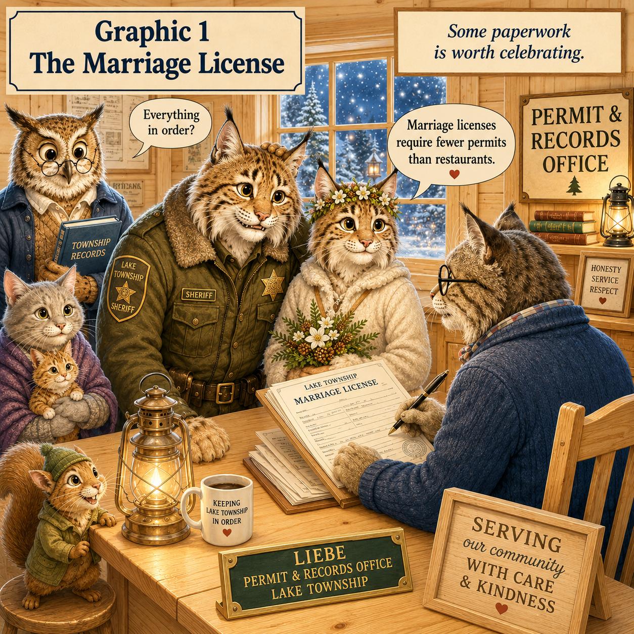 bobcat applies for marriage license