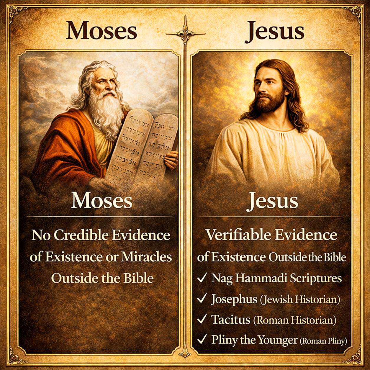 moses vs jesus