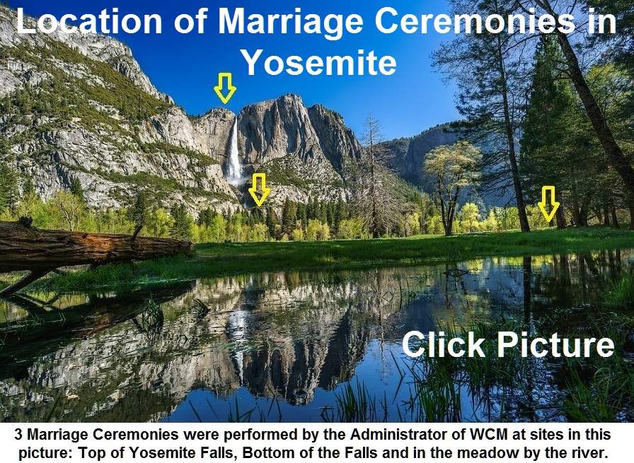 yosemite falls weddings